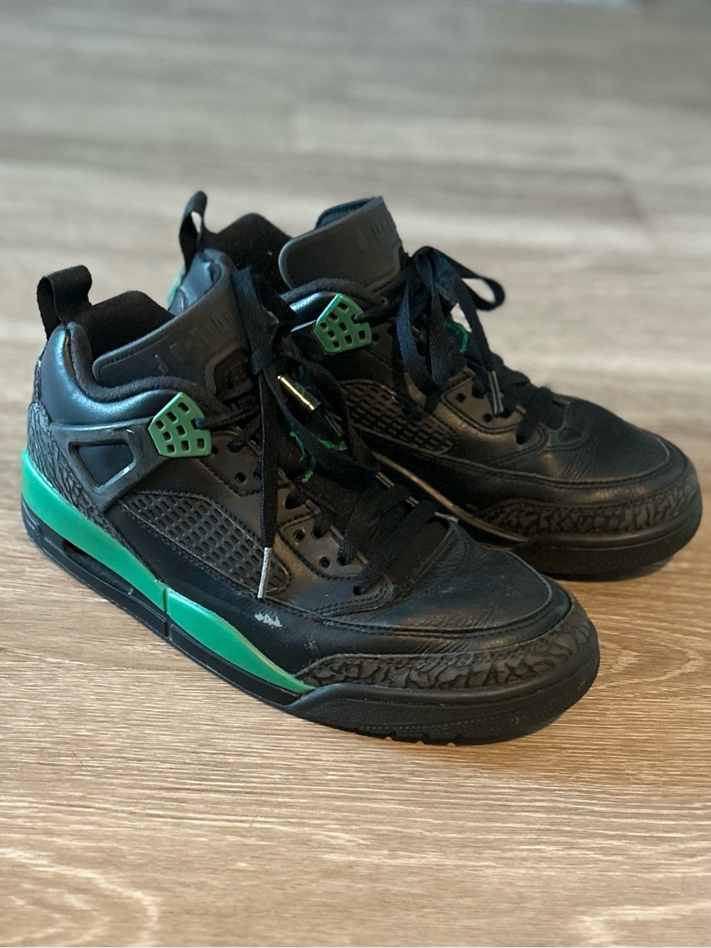 Nike Air Jordan Spizike Low Celtics Black Pine Green FQ1759-003 Men's Size 8